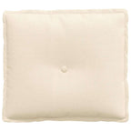 Cuscino per Schiena Crema 50 x 45 cm Tessuto in Cords