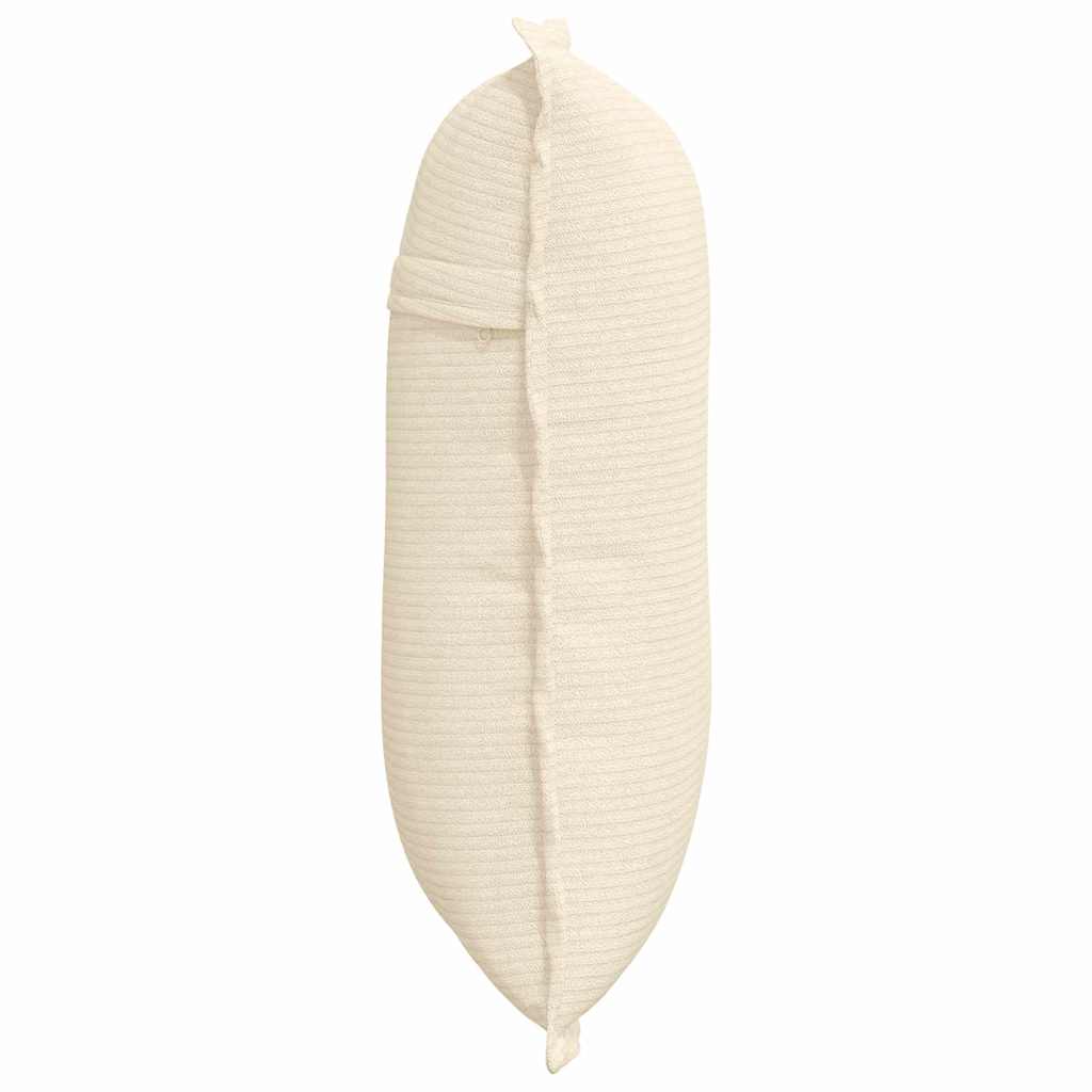 Cuscino per Schiena Crema 50 x 45 cm Tessuto in Cords