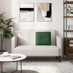 Cuscino per Schiena Verde Giungla 50 x 45 cm Tessuto in Cords