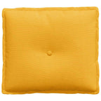 Cuscino per Schiena Giallo Chiaro 50 x 45 cm Tessuto in Cords