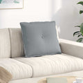 Cuscino per Schiena Grigio chiaro 60 x 19 x 50 cm Tessuto