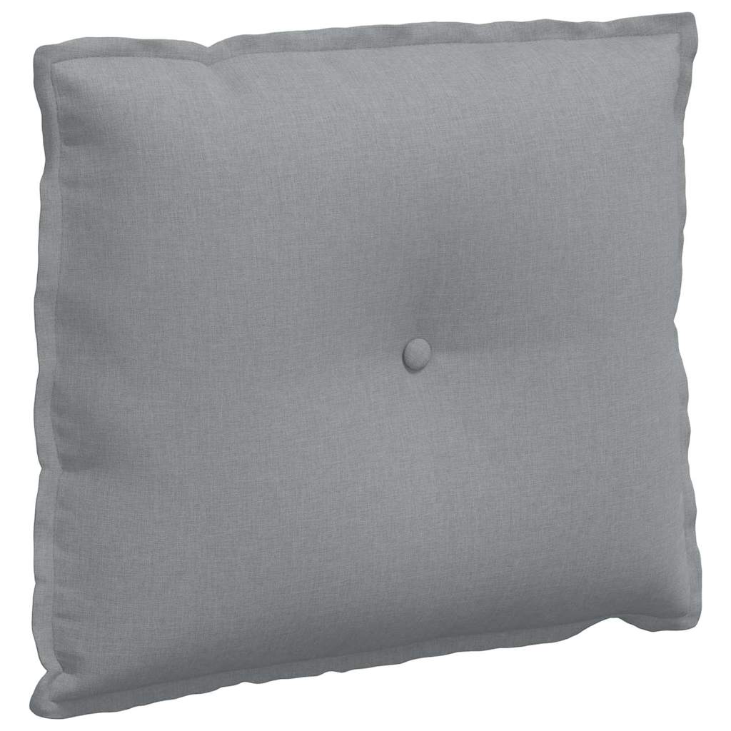 Cuscino per Schiena Grigio chiaro 60 x 19 x 50 cm Tessuto