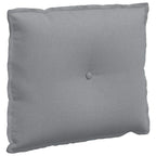 Cuscino per Schiena Grigio chiaro 60 x 19 x 50 cm Tessuto