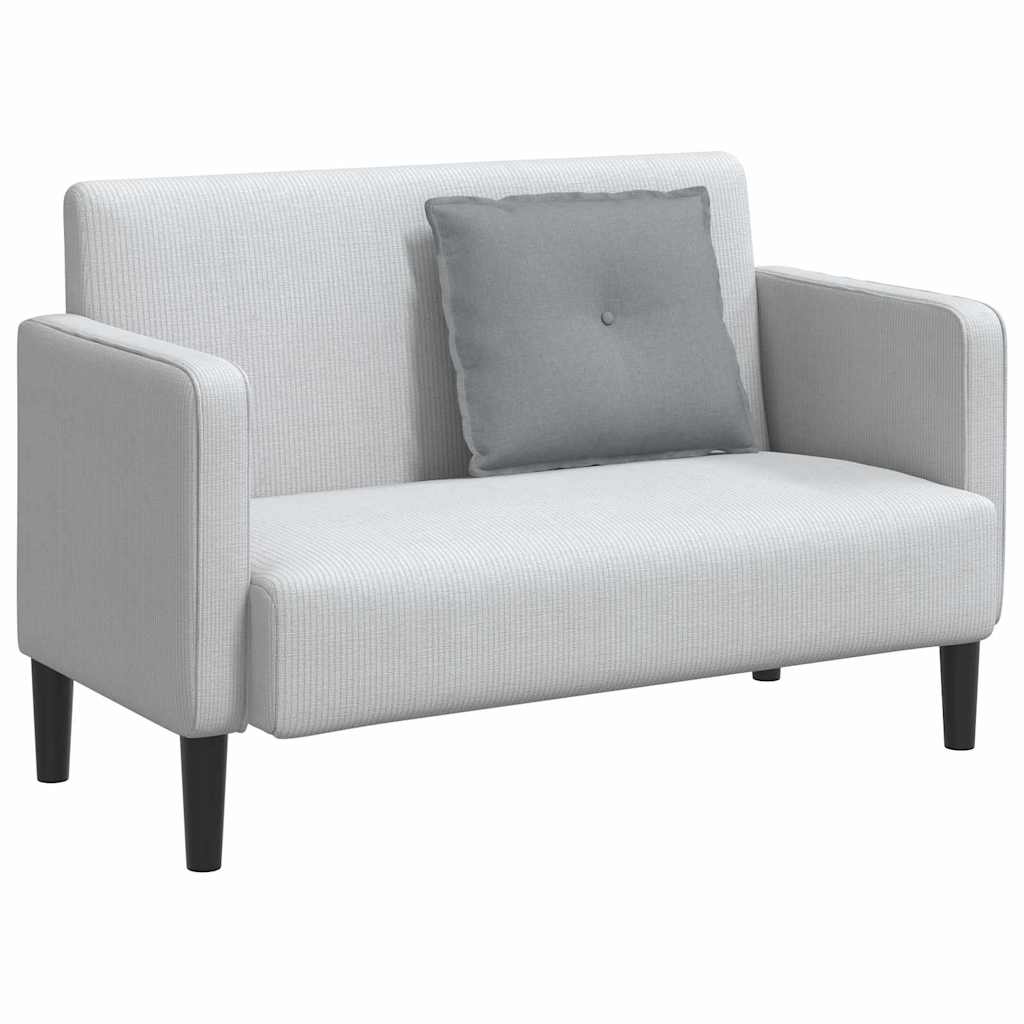 Cuscino per Schiena Grigio chiaro 60 x 19 x 50 cm Tessuto