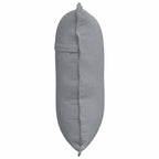 Cuscino per Schiena Grigio chiaro 60 x 19 x 50 cm Tessuto
