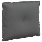 Cuscino per Schiena Grigio scuro 60 x 19 x 50 cm Tessuto