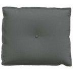 Cuscino per Schiena Grigio scuro 60 x 19 x 50 cm Tessuto