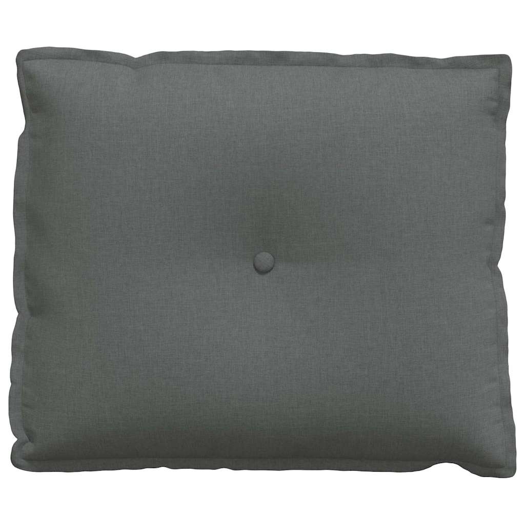 Cuscino per Schiena Grigio scuro 60 x 19 x 50 cm Tessuto