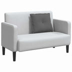 Cuscino per Schiena Grigio scuro 60 x 19 x 50 cm Tessuto