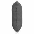 Cuscino per Schiena Grigio scuro 60 x 19 x 50 cm Tessuto