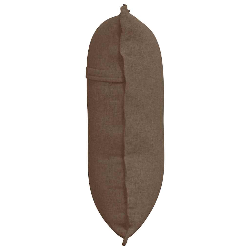 Cuscino per Schiena Marrone 60 x 19 x 50 cm Tessuto