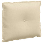 Cuscino per Schiena Crema 60 x 19 x 50 cm Tessuto