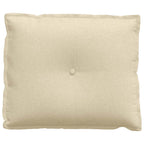 Cuscino per Schiena Crema 60 x 19 x 50 cm Tessuto