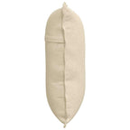 Cuscino per Schiena Crema 60 x 19 x 50 cm Tessuto