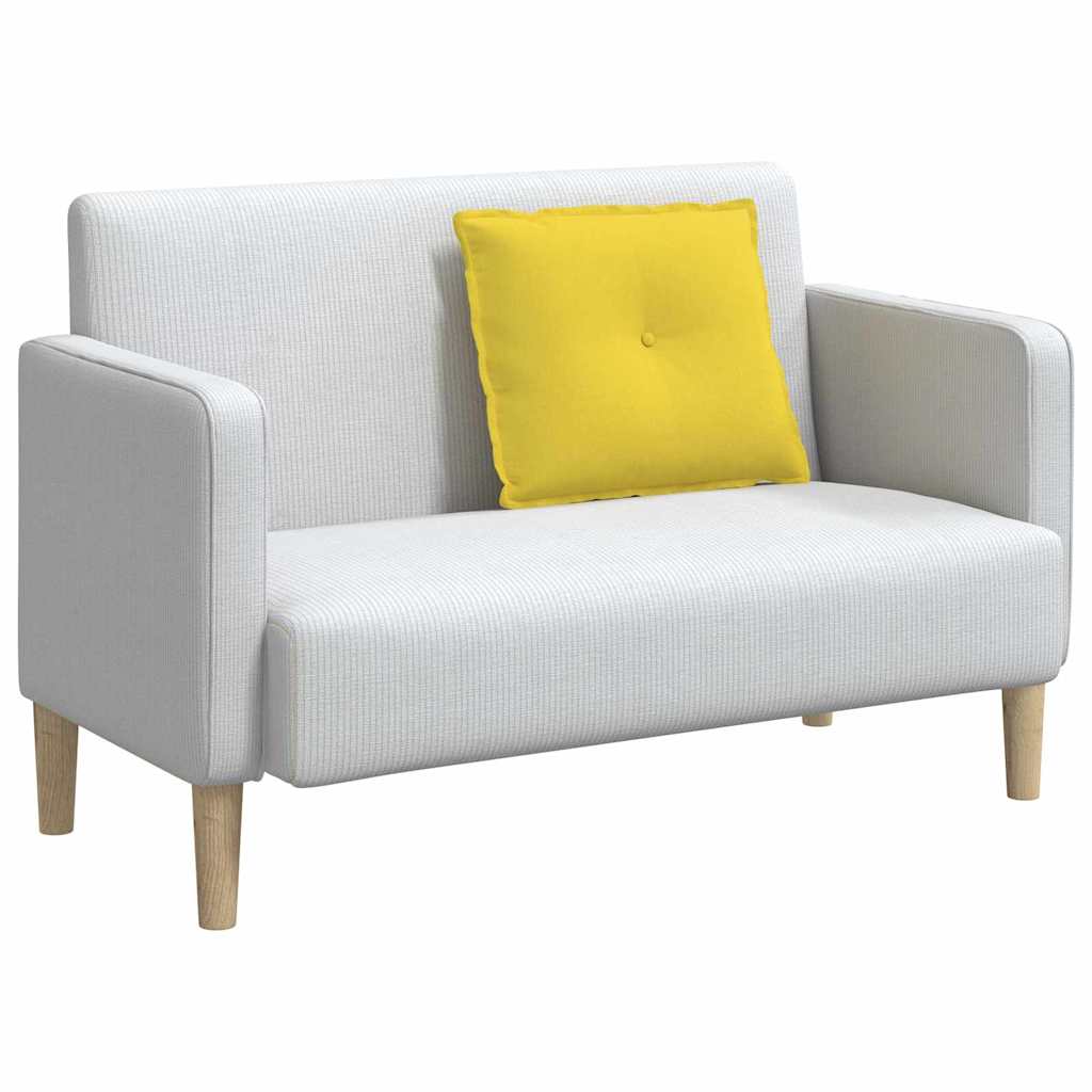 Cuscino per Schiena Giallo Chiaro 60 x 19 x 50 cm Tessuto