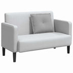 Cuscino per Schiena Grigio Nuvola 60 x 19 x 50 cm Tessuto