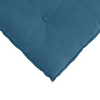 Cuscino per Schiena Blu 60 x 50 cm Tessuto in Cords