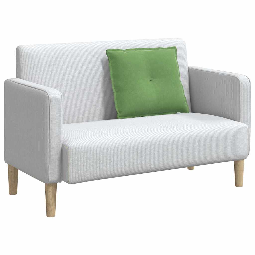 Cuscino per Schiena Verde chiaro 60 x 50 cm Tessuto in Cords