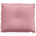 Cuscino per Schiena Rosa 60 x 50 cm Tessuto in Cords