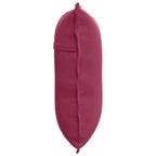 Cuscino per Schiena Rosso Vino 60 x 50 cm Tessuto in Cords