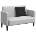 Cuscino per Schiena Nero 60 x 50 cm Tessuto in Cords