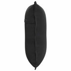 Cuscino per Schiena Nero 60 x 50 cm Tessuto in Cords