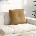 Cuscino per Schiena Marrone 60 x 50 cm Tessuto in Cords