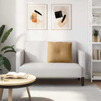 Cuscino per Schiena Marrone 60 x 50 cm Tessuto in Cords
