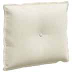 Cuscino per Schiena Crema 60 x 50 cm Tessuto in Cords
