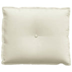 Cuscino per Schiena Crema 60 x 50 cm Tessuto in Cords