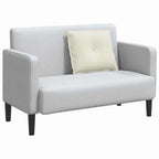 Cuscino per Schiena Crema 60 x 50 cm Tessuto in Cords