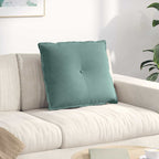 Cuscino per Schiena Verde Mare 60 x 50 cm Tessuto in Cords