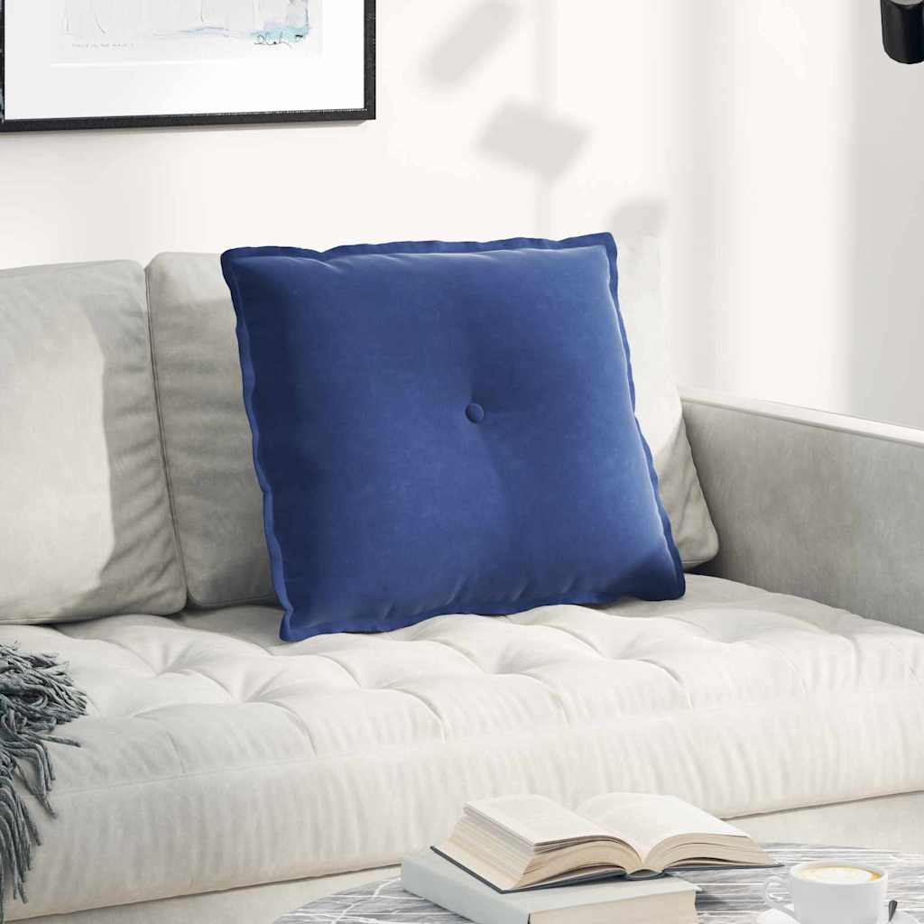 Cuscino per Schiena Blu Polizia 60 x 50 cm Tessuto in Cords