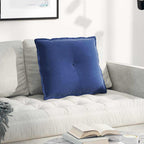 Cuscino per Schiena Blu Polizia 60 x 50 cm Tessuto in Cords