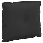 Cuscino per Schiena Nero 60 x 50 cm Tessuto in Microfibra