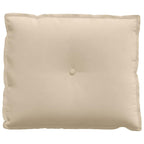 Cuscino per Schiena Crema 60 x 50 cm Tessuto in Microfibra