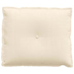 Cuscino per Schiena Crema 60 x 50 cm Tessuto in Cords