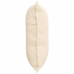 Cuscino per Schiena Crema 60 x 50 cm Tessuto in Cords