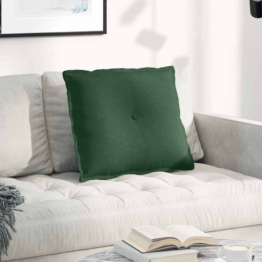Cuscino per Schiena Verde Giungla 60 x 50 cm Tessuto in Cords