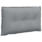 Cuscino per Schiena Grigio chiaro 80 x 19 x 50 cm Tessuto