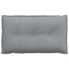 Cuscino per Schiena Grigio chiaro 80 x 19 x 50 cm Tessuto