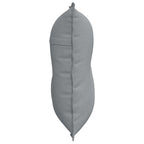 Cuscino per Schiena Grigio chiaro 80 x 19 x 50 cm Tessuto