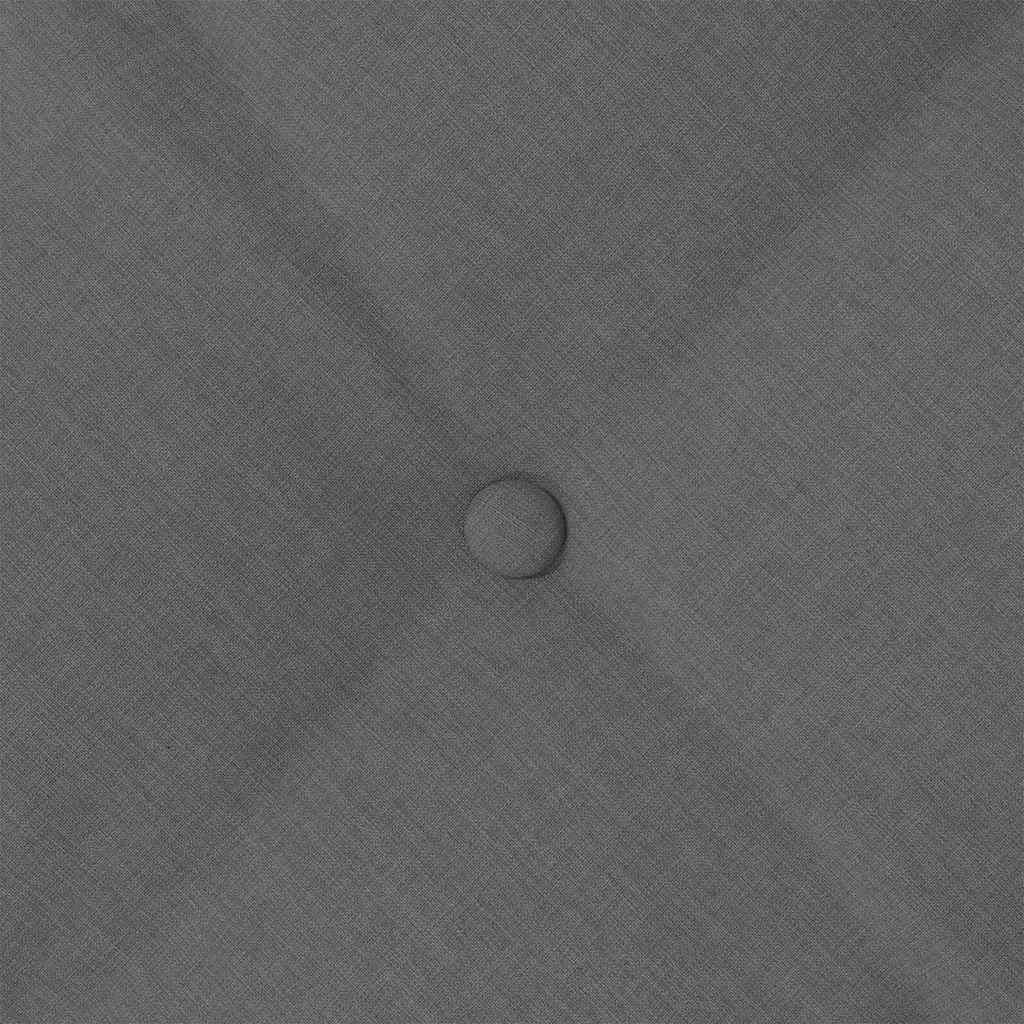 Cuscino per Schiena Grigio scuro 80 x 19 x 50 cm Tessuto