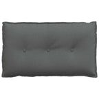 Cuscino per Schiena Grigio scuro 80 x 19 x 50 cm Tessuto