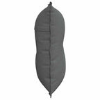 Cuscino per Schiena Grigio scuro 80 x 19 x 50 cm Tessuto