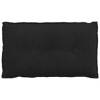 Cuscino per Schiena Nero 80 x 19 x 50 cm Tessuto