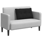 Cuscino per Schiena Nero 80 x 19 x 50 cm Tessuto