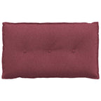Cuscino per Schiena Rosso Vino 80 x 19 x 50 cm Tessuto