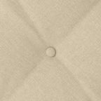 Cuscino per Schiena Crema 80 x 19 x 50 cm Tessuto
