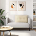 Cuscino per Schiena Crema 80 x 19 x 50 cm Tessuto